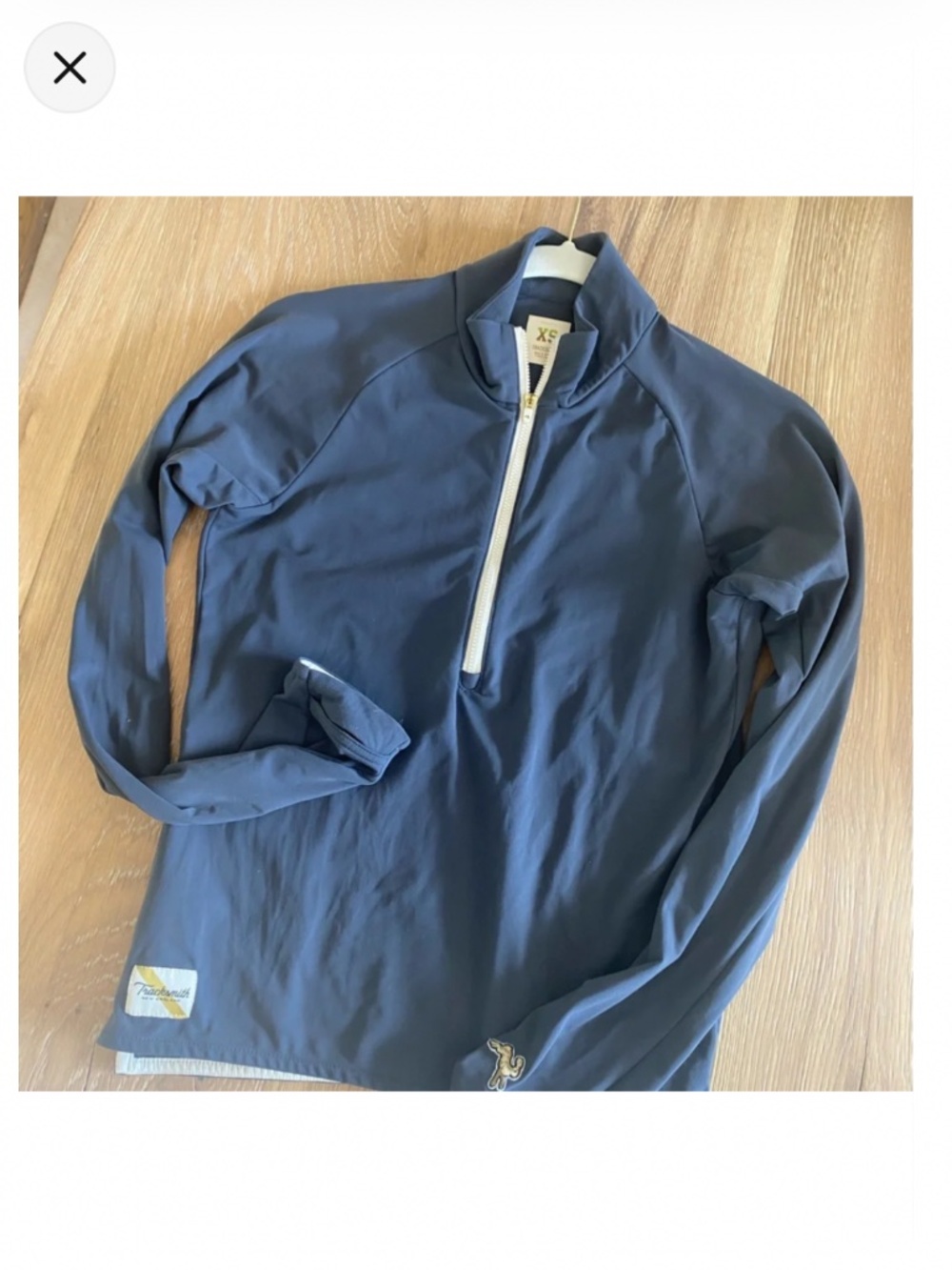 Tracksmith turnover halfzip - Gravel - XS